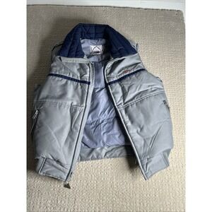 Men's 80's vintage Snuggler Down/Feather  Vest‎ Medium M/40 Gray puffer